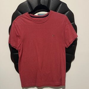 Tommy Hilfiger Maroon Short Sleeve Logo Tee